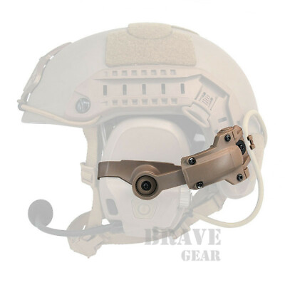 #ad 1 Pair Tactical Helmet Rail Mount Kit J Arm Mount for AMP Communication Headset
