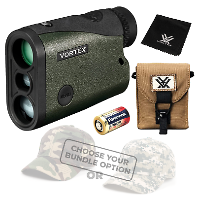 Vortex Optics Crossfire HD 1400 Laser Rangefinder LRF CF1400 w Free Hat Bundle