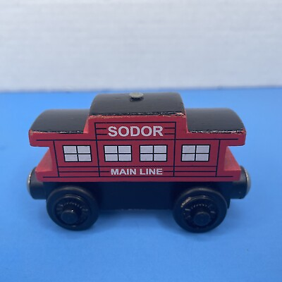 Thomas the Train Sodor Line Caboose Wooden Railway Vintage Year 2003 Red C2