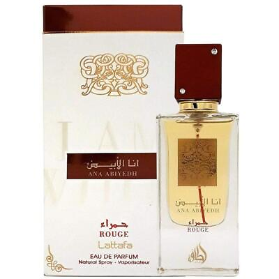 #ad Lattafa Ana Abiyedh Rouge for Unisex Eau de Parfum Spray 2 Ounce