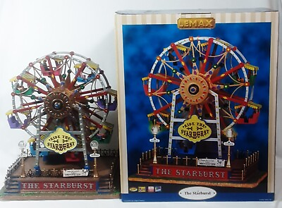 Lemax The Starburst Ferris Wheel Sound And Light With The Original Box Retired