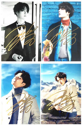 The Untamed BJYX Wang yibo Signed Autographed Photo 6quot; Autograph Birthday Gifts