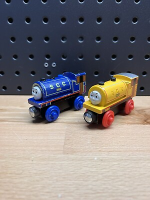 Thomas amp; Friends Wooden Railway Ben Bill Lot Engine Blue Yellow