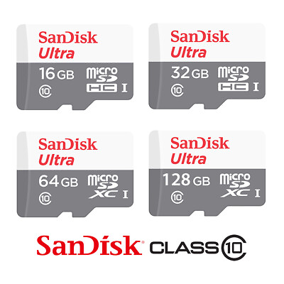 SanDisk MicroSD Card Ultra SD Memory Card 16GB 32GB 64GB 128GB Smartphones lot