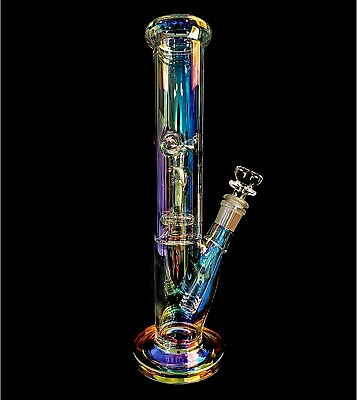 12 Inch Heavy Glass Bongs Percolator Water Pipe Filter 14mm Bowl Thick Bubbler
