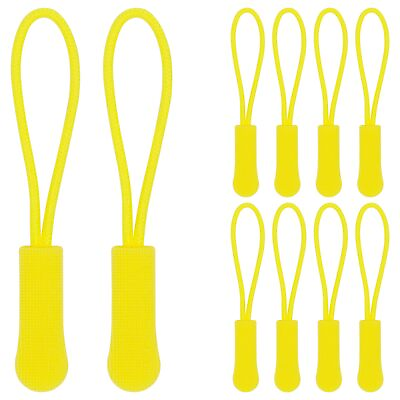 #ad SWZHAI 10 Pcs Zipper Pulls Yellow Zipper Extender Cord Zipper Tabs Heavy Du...