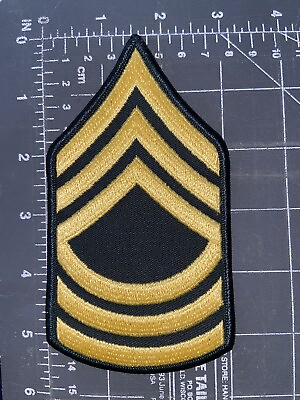#ad United States Army Master First Sergeant Patch Badge Rank Insignia E 8 E8 MSG