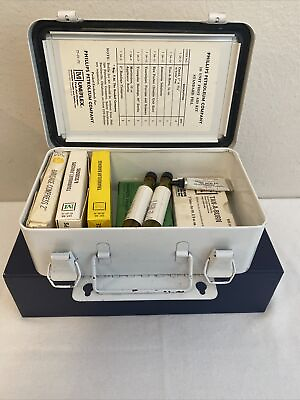 1960s Vintage Phillips 66 Firts Aid Kit w contents Beautifull