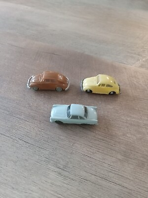Lot Of 3 Vintage Toy Friction Volkswagenlimousine Bettle Bug Hong Kong#421