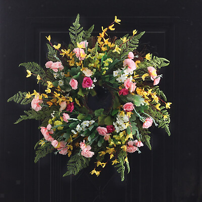Spring Artificial Wreath Flower Wreath Garland Wedding Out