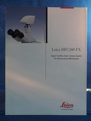 Leica DFC300 FX Digital Fire Wire Color Camera System Catalogue Brochure dq