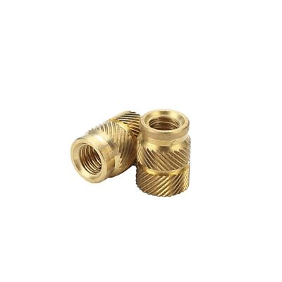 #ad Double Twill Knurled Brass Injection Nut Brass Inset Nuts Heating Molding Copper