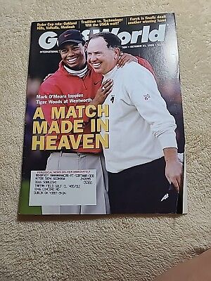 #ad VTG. MAGAZINE GOLF WORLD OCTOBER 23 1998 A MATCH MADE IN HEAVEN