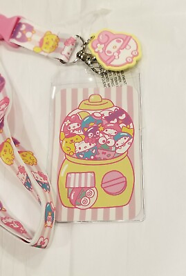 Loungefly Hello Kitty And Friends Gumball Lanyard ID Holder NEW