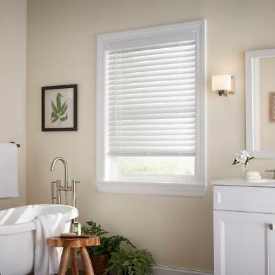 CUSTOM CUT Sizes Home Decorators White Cordless 2quot; Premium Faux Wood Blinds