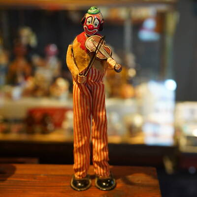 #ad 1950#x27;S Tps Tin Violin Clown American Vintage Garage Collection Goods Made In Jap