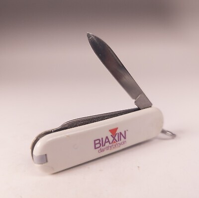 #ad BIAXIN Logo Victorinox Swiss Army Knife Classic SD White 58mm
