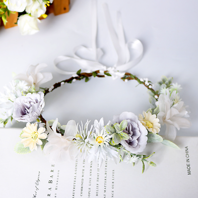 Floral crown wreath hairband headband garland for wedding for gift #4
