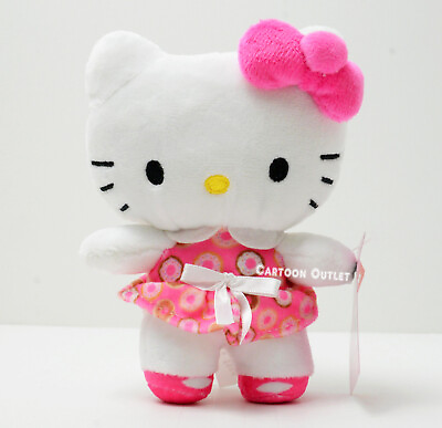 #ad Sanrio Hello Kitty Plush Doll Stuffed Toy Girls Plushies 6quot; New Gift Pink Dress