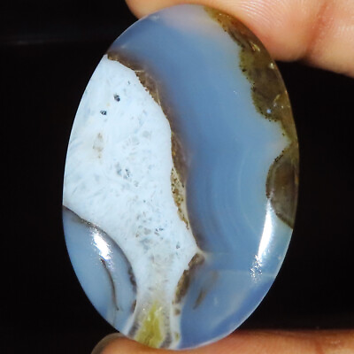 #ad 44.70 Ct Natural Scenic Dendritic Agate Oval Cabochon Gemstone 28x40x4 mm GQ 178