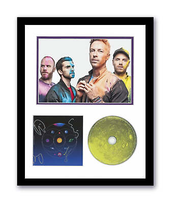 #ad Coldplay Autographed 11x14 Custom Framed CD Music Of The Spheres Signed ACOA 6