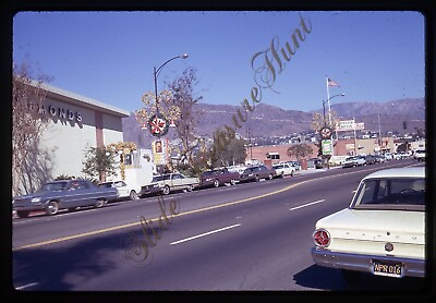 #ad Glendale Fashion Center California Street Scene 1960s 35mm Slide Kodachrome