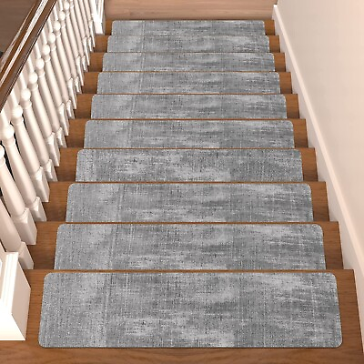 Non Slip Stair Treads for Wooden Steps Stair Treads Carpet Indoor 15 pcs 8*30in
