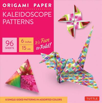 #ad Origami Paper Kaleidoscope Patterns 6quot; 96 Sheets: Tuttle Origami Paper: Or