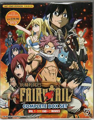 #ad DVD English Dub Fairy Tail Complete TV Series Vol.1 328 End 2 Movie TRACKING