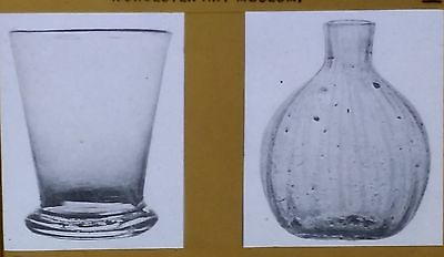 #ad Early American Glassware Glass Magic Lantern Glass Slide