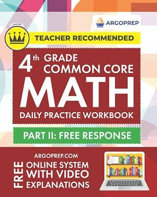 4th Grade Common Core Math: Daily Practice Workbook Part II: Free VERY GOOD