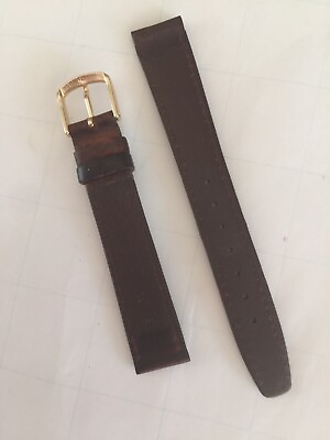 #ad Hadley Roma Men Oil Tanned Leather MS881 16mm 16R Fine Quality Brown Watch Band