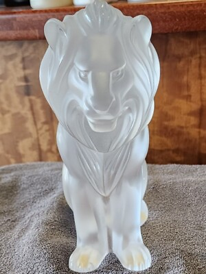 Lalique Crystal Lion