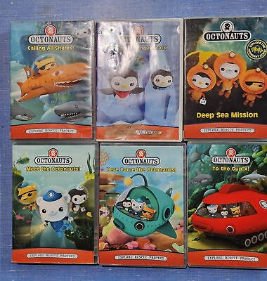 #ad #ad Octonauts DVD Lot of 6 Meet The Here Come The Calling All Sharks Deep Sea Missi