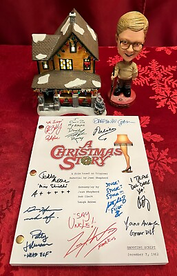 #ad A Christmas Story Script Cast Signed Autograph Reprints 121 Pages Red Ryder
