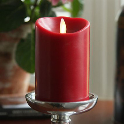 Luminara Moving Flame Flickering Pilllar LED Candles with Timer Real Effect