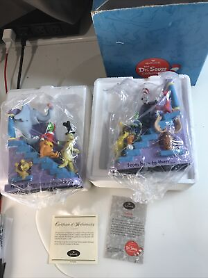#ad #ad Hallmark Dr. Seuss Collection The Ends Sculpted Bookends by Robert Chad 2000 NIB