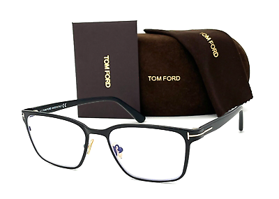 #ad #ad Tom Ford FT5733 002 Black Blue Block 53mm Eyeglasses TF0733