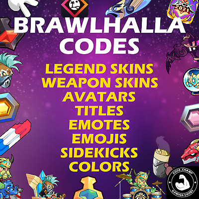 Brawlhalla Codes Skins Weapons Emotes Avatars Titles Emojis Colors