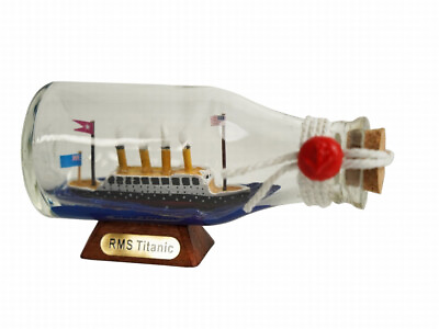 Titanic Model Ship in a Glass Bottle 5quot;