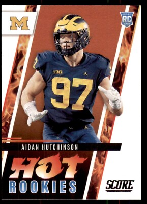 #ad 2022 Score Football Hot Rookies #6 Aidan Hutchinson Michigan Wolverines