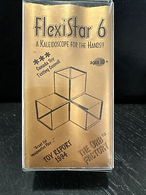 #ad #ad VTG FlexiStar 6 By The Orb Factory Kaleidoscope For The Hands Toy 1994 RARE NIB