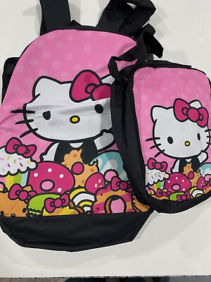 #ad quot;Hello Kittyquot; Back Pack and Insulated Lunch Bag