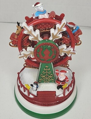 #ad PAC Pan Asian Creations Christmas Ferris Wheel Light Up Animated Music WORKS