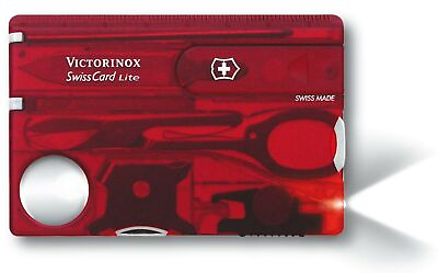 Victorinox Swiss Army Card Lite Red Transparent 0.7300.T
