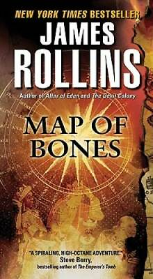 #ad Map of Bones Sigma Force Mass Market Paperback By Rollins James GOOD