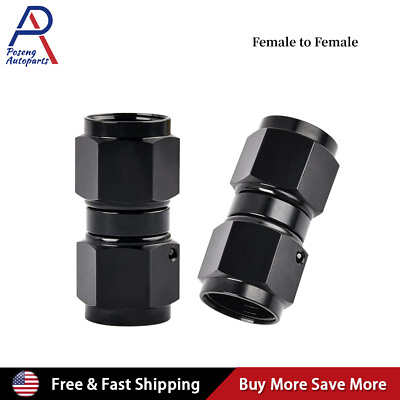 #ad Coupler Fitting Connector 6AN 8AN 10AN Swivel Female to Female Fitting Adapter