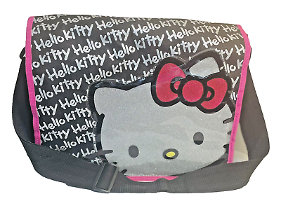 #ad Sanrio Hello Kitty Messenger Cross Body Bag School Book Bag Pockets