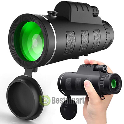 #ad HD 40X60 Monocular Binoculars With Night Vision BK4 Prism High Power Waterproof