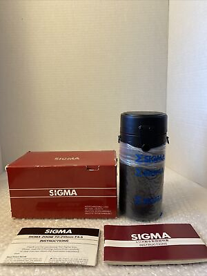 Vintage Sigma 70 210mm F4.5 Zoom Lens For Nikon Camera Made In Japan 641 625